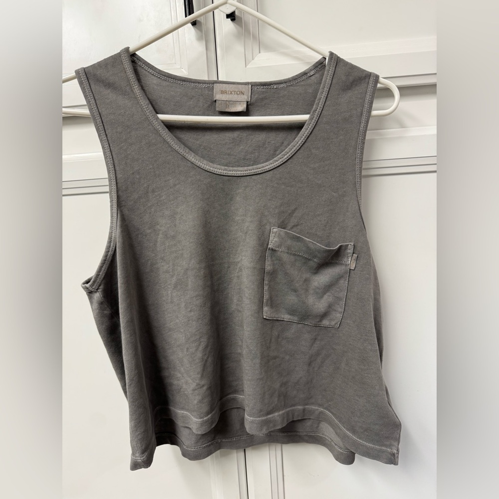 NWT Brixton 100% Organic cotton pocket tank. Medium.